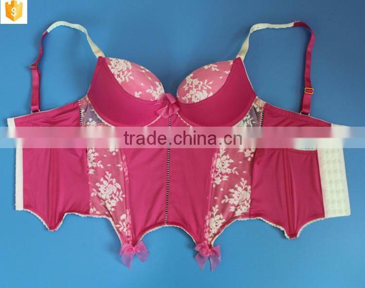 sexy lace slimming corset,sexy pink mature lngerie corset