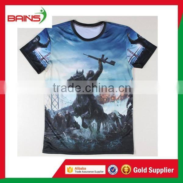 Summer New Style dry fit custom t shirt printing in china