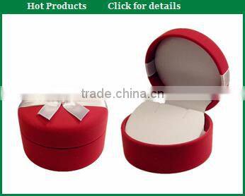 Custom shape velvet earring case with metal snap