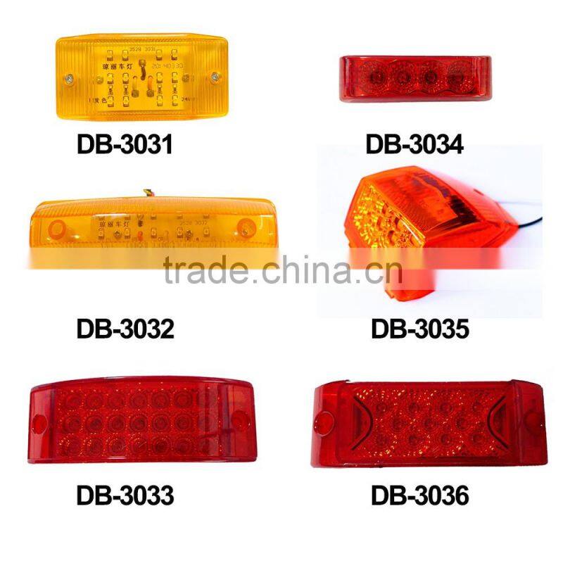 12v universal for triucks 21 LEDs 15cm LED side marker and clearance truck light