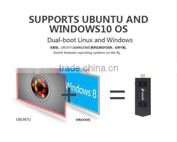 Meegopad T02 Smart Mini PC Windows 8 TV Box 2GB Ram/32G Rom Intel Atom Z3735F 2 Etherner Mini PC Server HD Graphic GPU 1.33GHZ