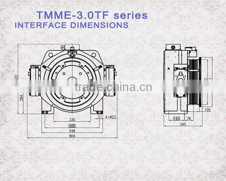 TMME-3.0TF , Traction machine ,Elevator Traction machine
