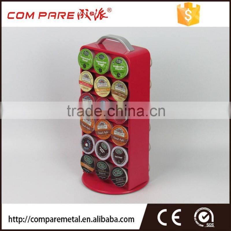 Simple design red keuring K-cup coffee holder