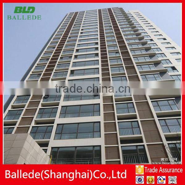 custom shape wall aluminum louver window