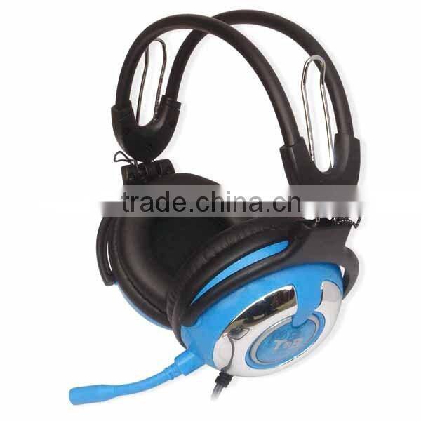 High quality wired computer headphone with mic wholesale,headphones for girl big