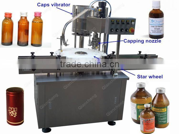 Shanghai supplier automatic sealing machine for bottles,caps capper