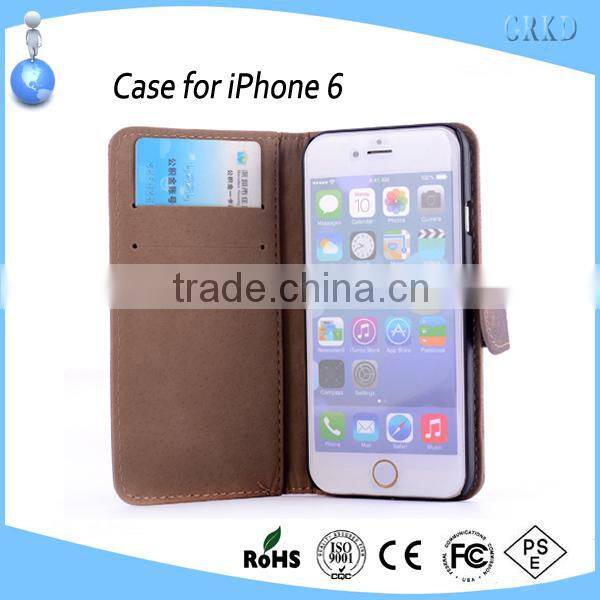 Superior quality genuine leather case for iphone 6