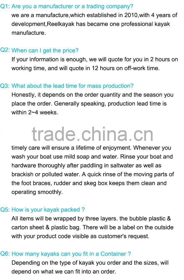 Quality Assurance Family kayak /Family kayak trips/fishing kayaks for sale