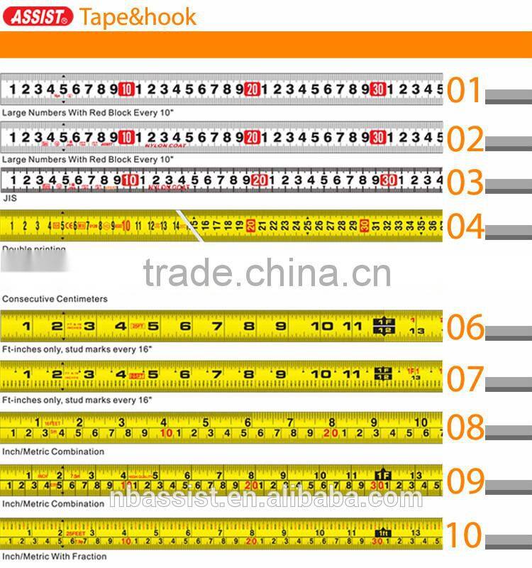 Newly-Designed 0.16mm blade thickness flexible 3m steel tape measure material