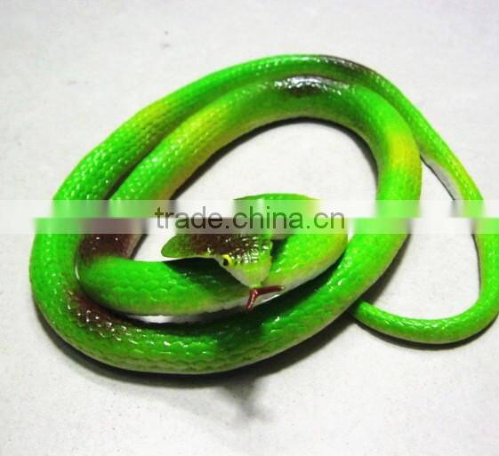 hot selling rubber sticky simulation scaried snake tricky toys