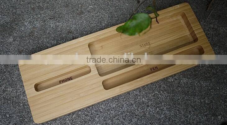 Multifunctional bamboo mobile phone holder