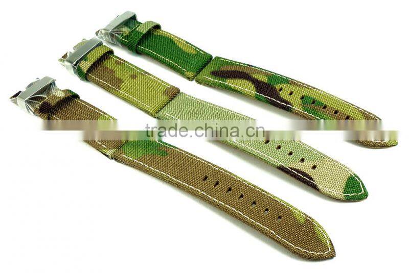 Supreme Grade Genuine Leather Lining Canvas Watch Straps