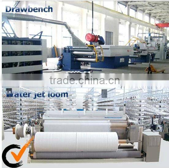 Green pp fabric made by water jet looms