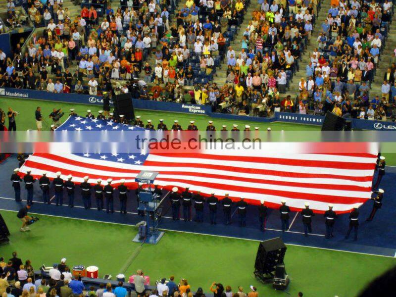 Big manufacturer Printed Type polyetser world flags with names