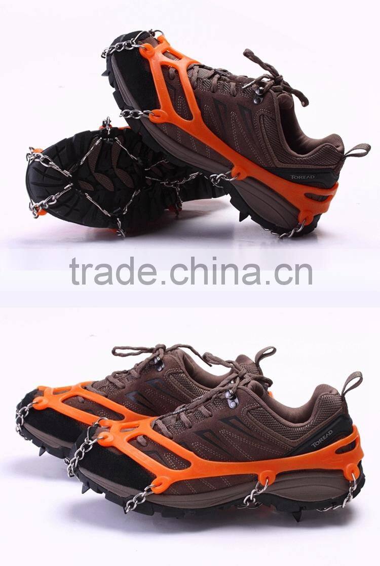8 teeth claws simple antiskid spike snow crampons ice snow cleats