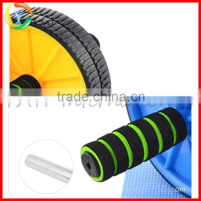 No-Slip Comfort Grips Dual Wheel Ab Roller