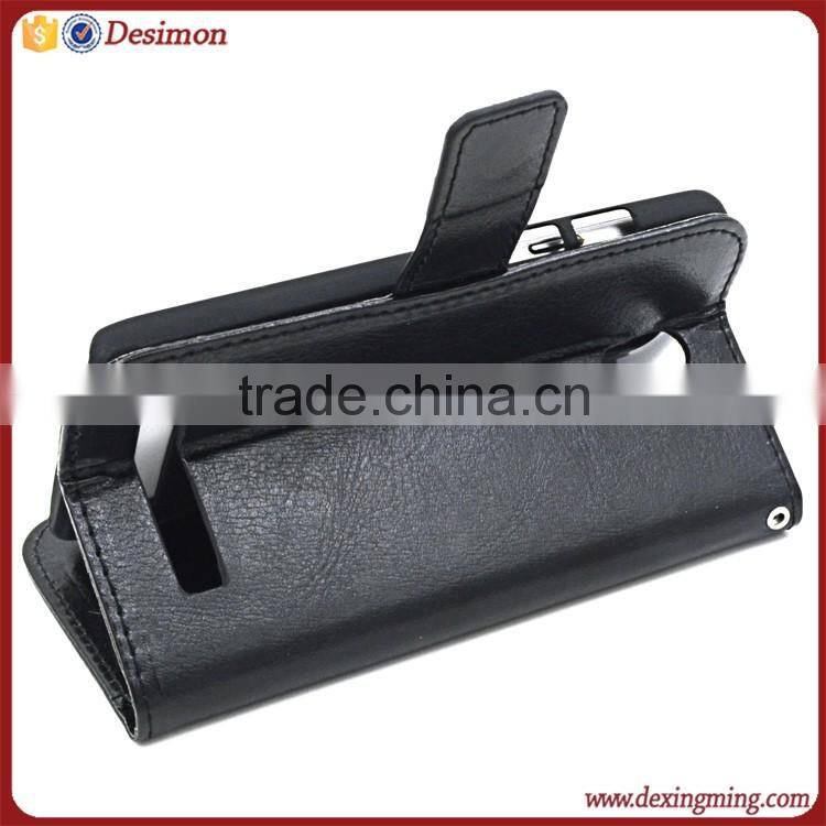 Customize magnetic wallet leather flip cover case for HTC Desire 500