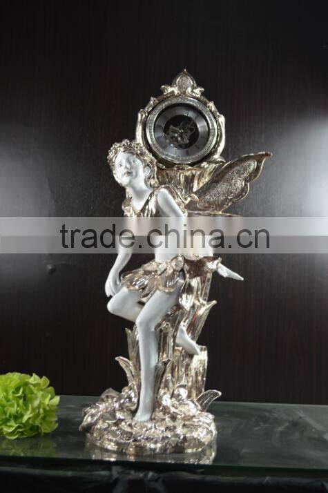 Beautiful resin shell flower fairy home decor