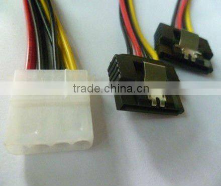 big 4P to sata15p+sata15p spliter cable
