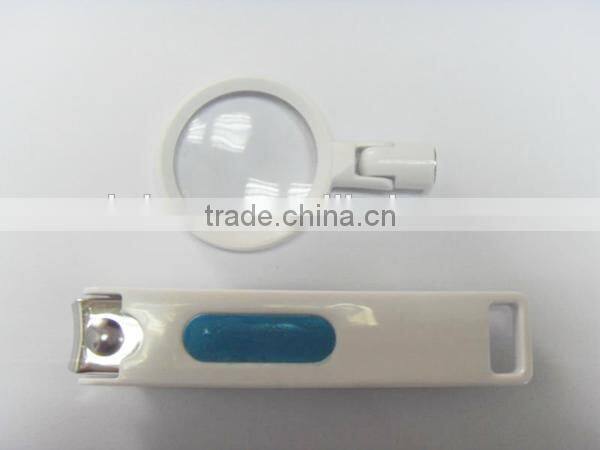 2015 Wholesale magnifying/magnifier nail clipper with nice appearance