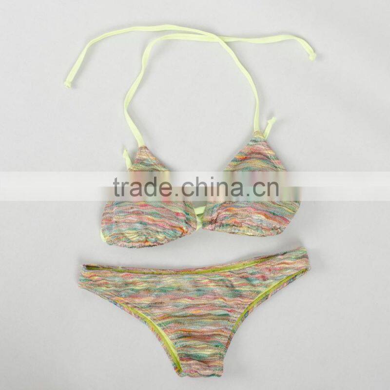 Trade Assurance OEM Service 2016 HOT colorful design women / girl sexy bikini swimwear