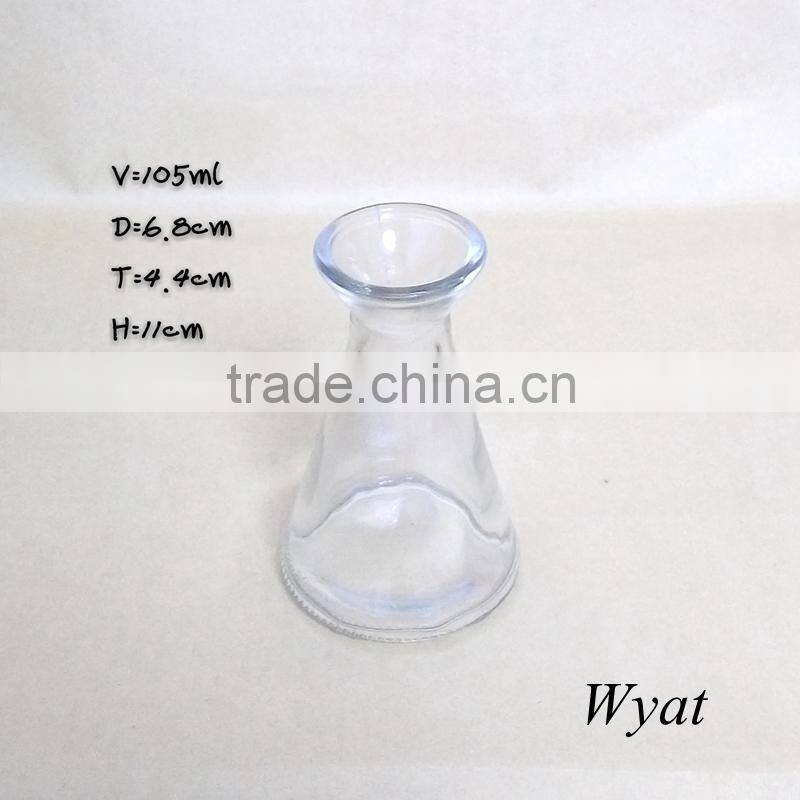 100ml sake glass wine bottle 3oz glass beverage bottle tapered glass bottle