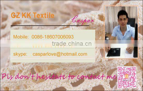 China lace net bottom needle line embroidery fabric design for girl dress