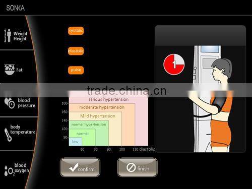 SK-X80th LCD Touch Screen Bill Operated Outside Omron Weighing Operation Scale