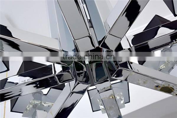 Modern Style chandelier lamp/Premium quality Chromed pendant lamps/ with lampshade hunging lighting