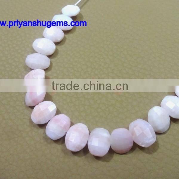 Pink Opal Faceted Elongated pyramid