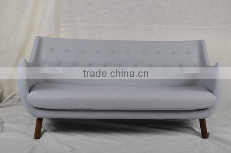fashionable design three seater fiberglass poet sofa