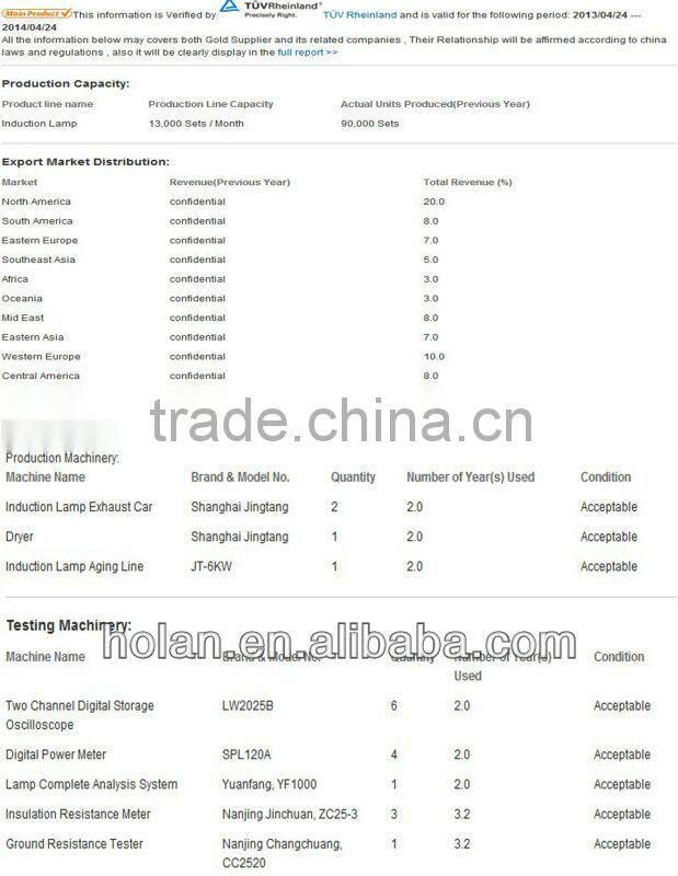 induction street light luminaires