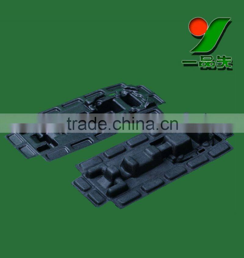 Black Color Biodegradable Toy Blister Packaging Thermoformed Fiber Packaging Trays