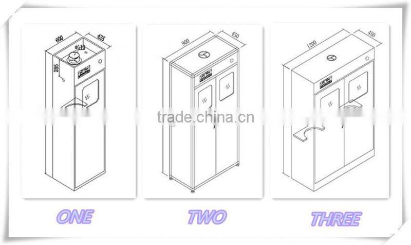 Safety Laboratory Steel Gas Cylinder Cabinet From Boka