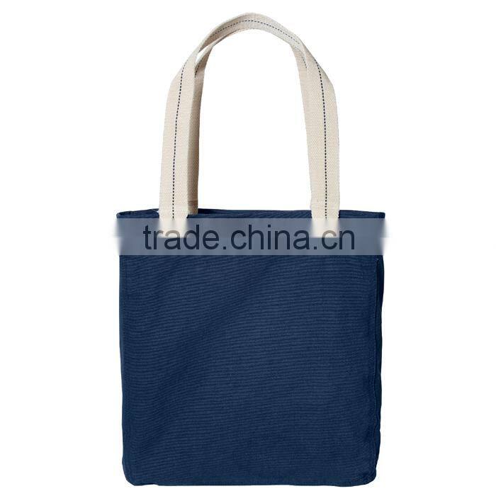 100% Garment Washed Cotton Canvas Tote Bag