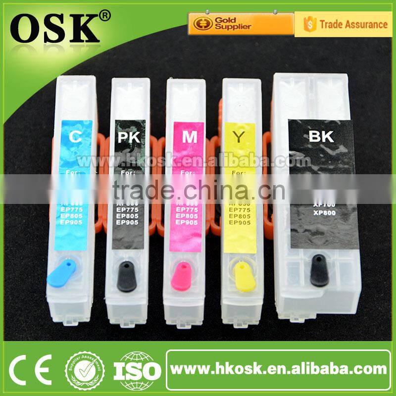 4 Color Reset cartridge for Epson XP 530 XP 630 Refill ink cartridge with Auto Reset chip