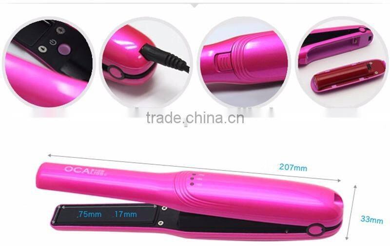 Fast temperature speed PTC flat iron hair straightener royale