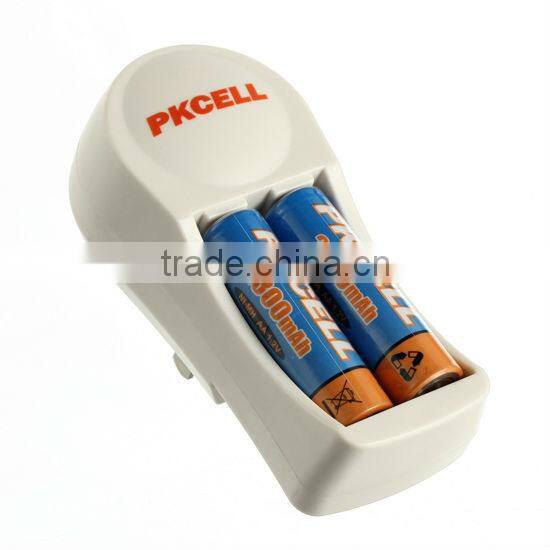 battery charger for 2pcs AA Ni-MH rechargeable battery