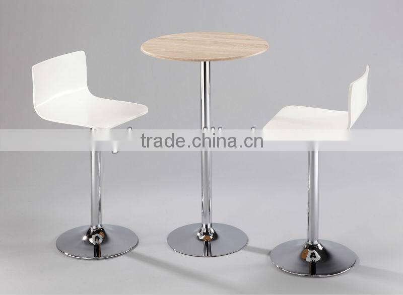 Oak Embossment Modern Bar Table Set