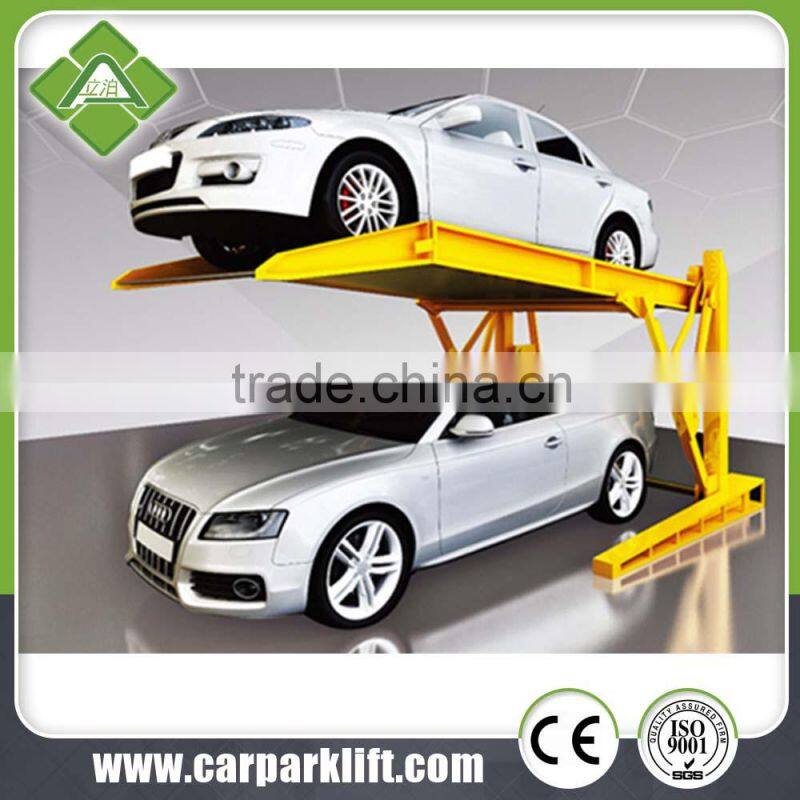 2 post 2cars parking lift system