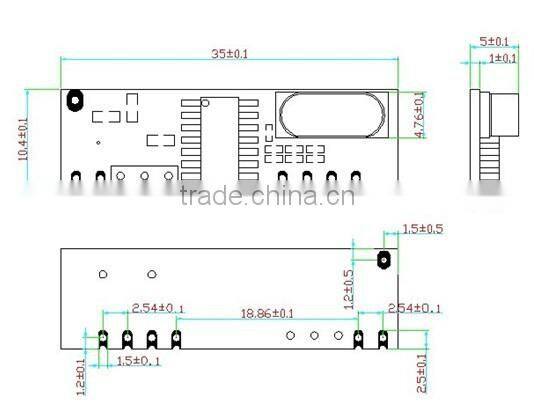 NiceRF ASK Module Kit 433MHz 315 MHz Long Range 100m Wireless RF Module STX882 Transmitter SRX882 Receiver Spring Antenna