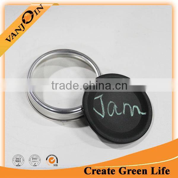 Custom Design 70mm Mason Jar Blackboard Lids Wholesale