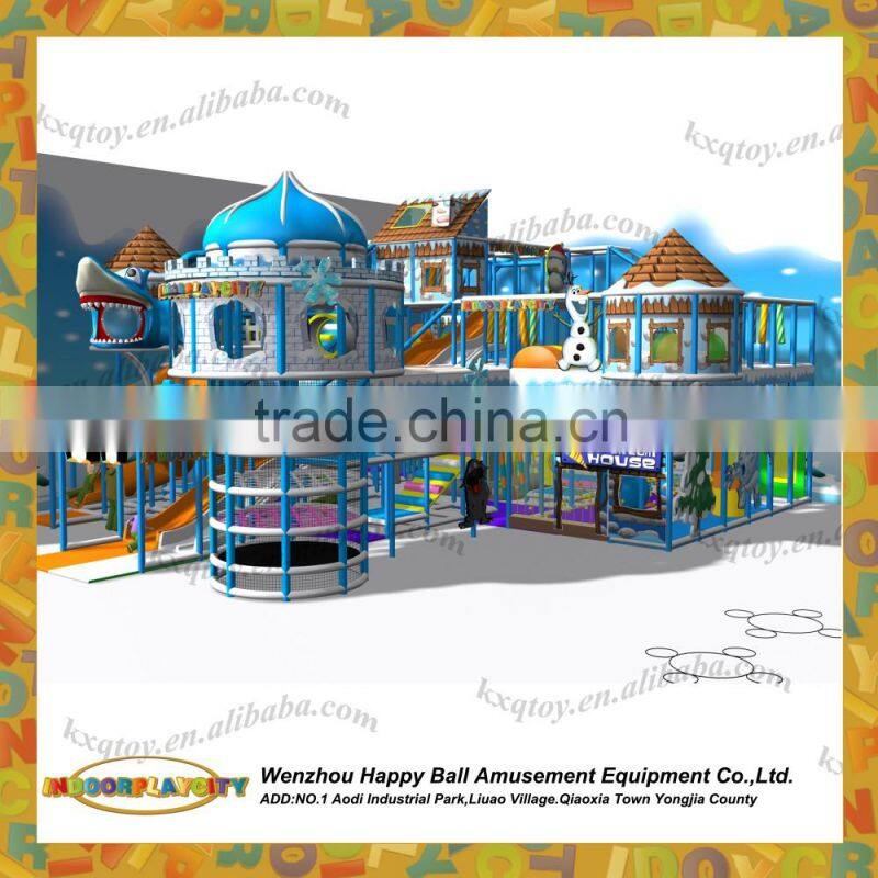 Creative designs!!!2016 Amazing newest design ice and snow Theme Soft Indoor playground