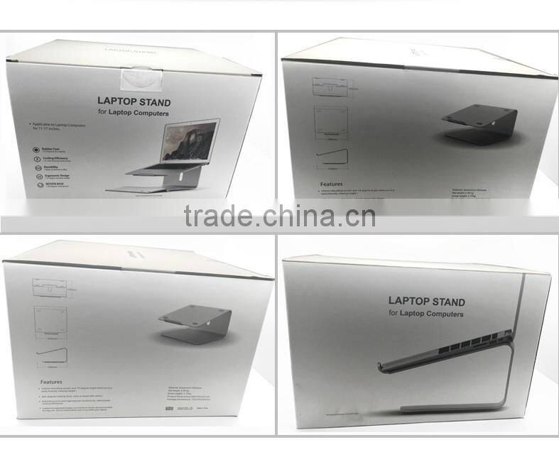 Aluminium notebook computer stand metal laptop stand