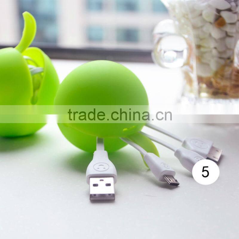 Ball shape 4 in 1 usb charging cable and data cable