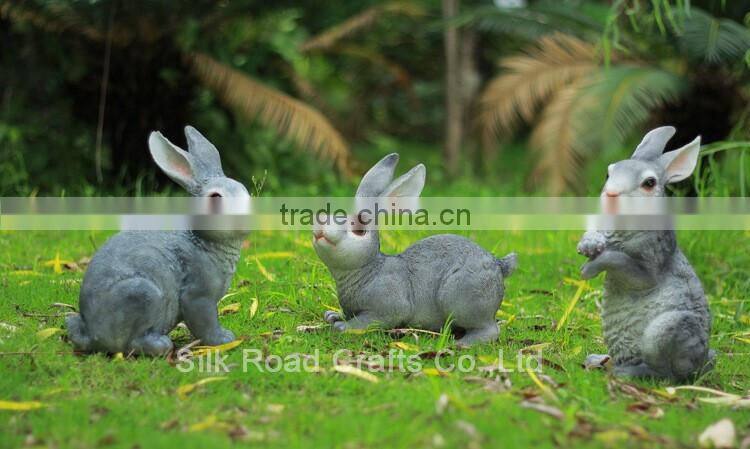 Resin rabbit statues garden decoration