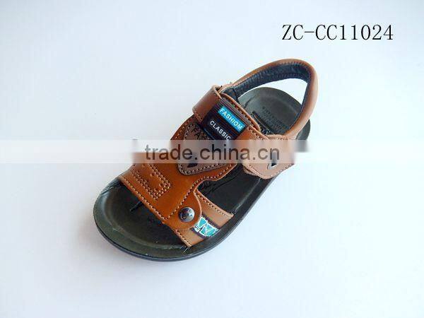 velcro strap kids sandals/teenage boy sandal