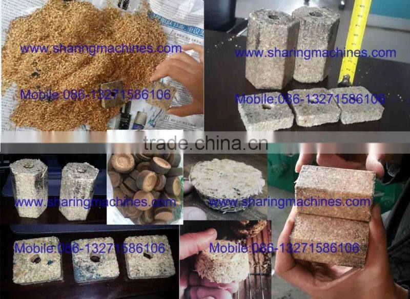 Professional fire starter wax sawdust briquette press machine hydraulic