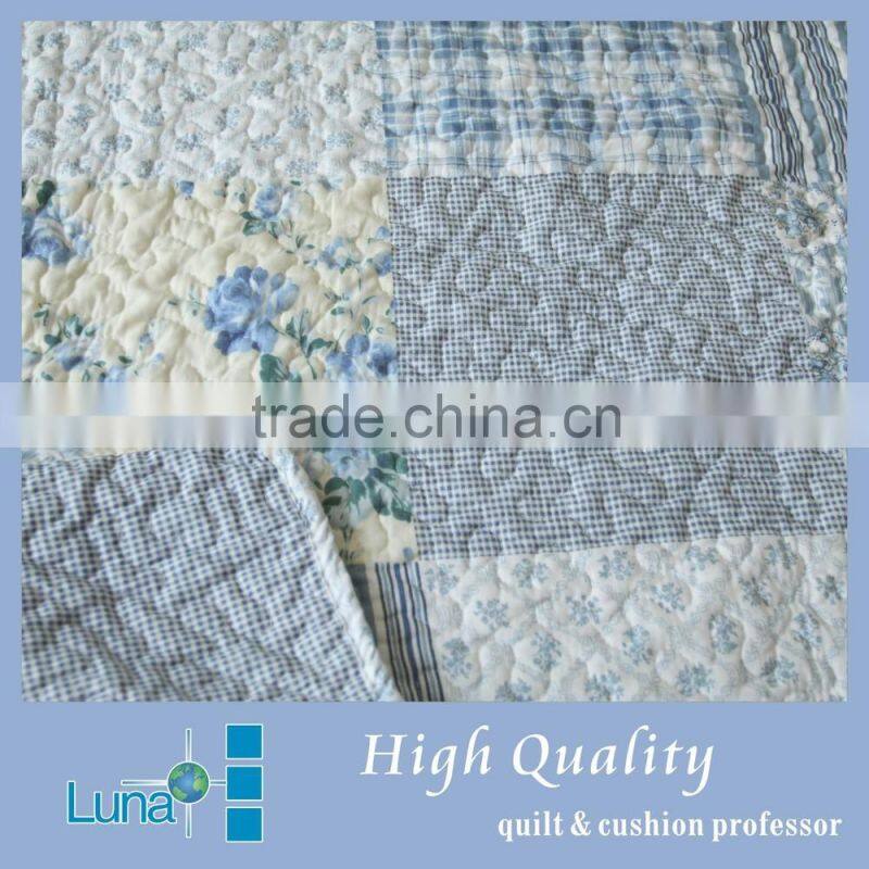 polyester bed sheet patchwork quilt blanket