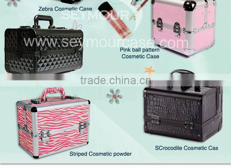 Aluminum Make up Trolley Case
